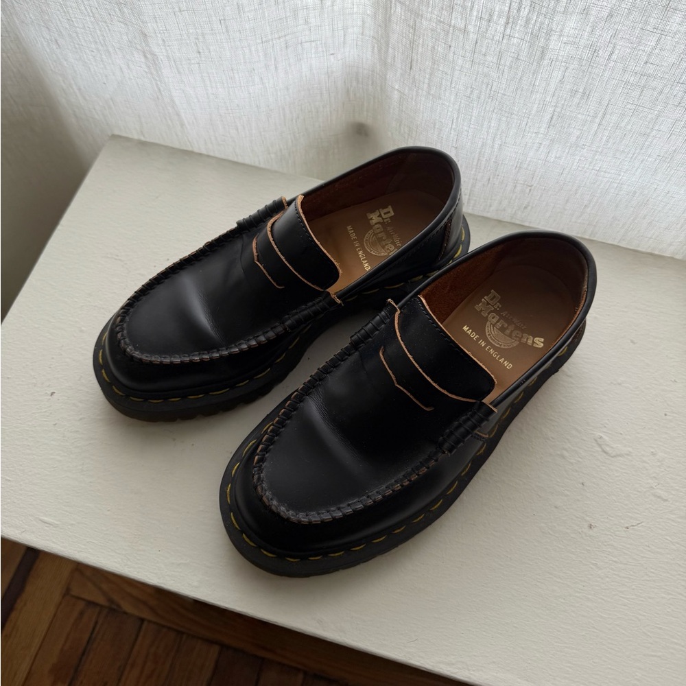 Size 5 (fits like size 6) Dr. Martens Black Penton Bex Loafers